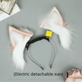 thumbnail image 1 of Accesorios para el cabello de peluche recargables, exhibición de cómics, simulación móvil, tocado de orejas de zorro, diadema eléctrica desmontable, orejas de bestia, 1 of 3