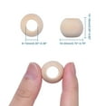 thumbnail image 2 of Unfinished Wood Beads Natural Wooden Loose Beads Spacer Beads Macrame Beads Large Hole Beads Round White 19-20x15-16mm Hole: 9-10mm, 2 of 4