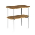 thumbnail image 3 of Convenience Concepts Lunar Chairside End Table with Shelf in Brown Wood Finish, 3 of 6