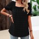 thumbnail image 4 of Blusa de gasa con cuello cuadrado de manga corta de color sólido de verano para mujer OAVQHLG3B Store  lin121212, 4 of 4