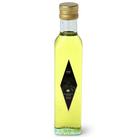 Terroirs D'antan Black Truffle Oil – 8.4 oz – Extra Virgin Pure Olive Oil Cold Pressed from Italy – Vegan, Non-GMO, No MSG