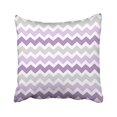 thumbnail image 1 of RYLABLUE Decorative Lavender Two Tone and Gray Sawtooth Design Classic Stripes Pattern For Decoration Pillow Case Zipper Pillow Cover Brief Design Pillowcase Cover Size 20x20 inches, 1 of 1