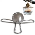 thumbnail image 2 of Paquete de 2 Bolas de Acero Inoxidable para Enfriar Bebidas de Café, Herramienta Reutilizable, Bola de Hielo de Café Congelado con Soporte, 2 of 5