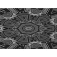 thumbnail image 1 of Ahgly Company Indoor Rectangle Patterned Charcoal Black Area Rugs, 8' x 10', 1 of 6