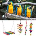 thumbnail image 5 of Wekity 5Pcs Colorful Pet Bird Cage Chewing Swing Hanging Bells Parrot Toy Set-0828, 5 of 5