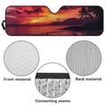 thumbnail image 7 of FUIALDOLG Car Windshield Sun Shade Tropical Sunset Windshield Cover Automotive Interior Protection Front Window Sun Visor Protector Blocks UV Rays Keep Your Vehicle Cool, 7 of 7