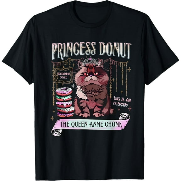 Retro Princess Donut Dungeon Crawler Carl Book Lovers Outfit T-Shirt Unisex S-5XL Hot Trending Shirt, Vintage Birthday Gift