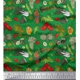 thumbnail image 1 of Soimoi Crepe Silk Fabric Dot & Mix Vegetable Print Sewing Fabric Yard 42 Inch Wide, 1 of 3