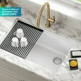 thumbnail image 4 of Kraus KDM-05DG Self-Draining Silicone Soap Dish / Sponge Holder - Grey, 4 of 7