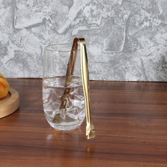 DECORNIJIA Food Clips Tongs Golden Stainless Steel Family Use