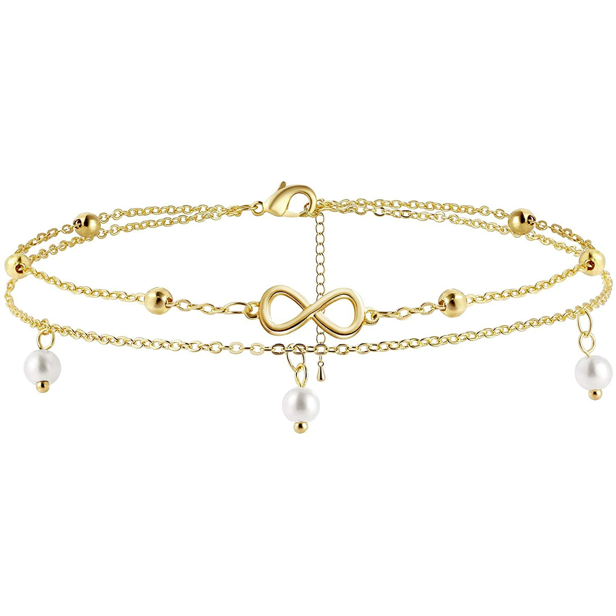 Gold ankle bracelet walmart best sale