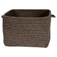 thumbnail image 2 of DB31A014X010S Chunky Natural Wool Square Basket - Light Gray 14"x14"x10" Basket, 100% All-Natural Wool - Square ., 2 of 2