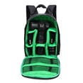 thumbnail image 2 of Mochila impermeable para cámara, bolso de hombro, estuche de viaje para lentes digitales (mediano, verde), hecho de duradero y resistente al agua, 2 of 5