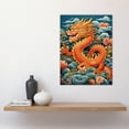 thumbnail image 2 of Fantasy Chinese Dragon Traditional Orange Clouds 2024 Chinese Year Of The Dragon Large Wall Art Poster Print Thick Paper 18X24 Inch, 2 of 5