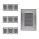 thumbnail image 1 of Placa Armada Inoxidable Ciega Oxford 10 Pzs gris 12cm, 1 of 4