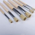thumbnail image 4 of Pinceles de cerdas para pintar, pinceles profesionales con mango de madera para pintura al óleo, acrílica y acuarela, 6 uds., 4 of 5