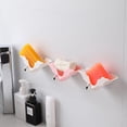 thumbnail image 5 of 3-Pack Soap Holder, Wall Mounted Draining Plastic Soap Dishes with Hook for Bathroom Kitchen, 5 of 6