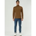 thumbnail image 3 of INSPIRE CHIC Men's Pullover Turtle Neck Long Sleeves Stretchy Slim Fit Tops, 3 of 7