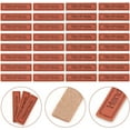 thumbnail image 3 of 100pcs PU Leather Label Tags 2 Style Handmade Items Crochet Tags Sew on Labels Embellishment Knit Accessories with Holes for DIY Hook Hat Jeans Woven Bag Shoes Accessories 1.57x0.39Inch, 3 of 6