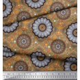 thumbnail image 2 of Soimoi Georgette Viscose Fabric Floral Mandala Print Fabric by The Yard 42 Inch Wide, 2 of 3