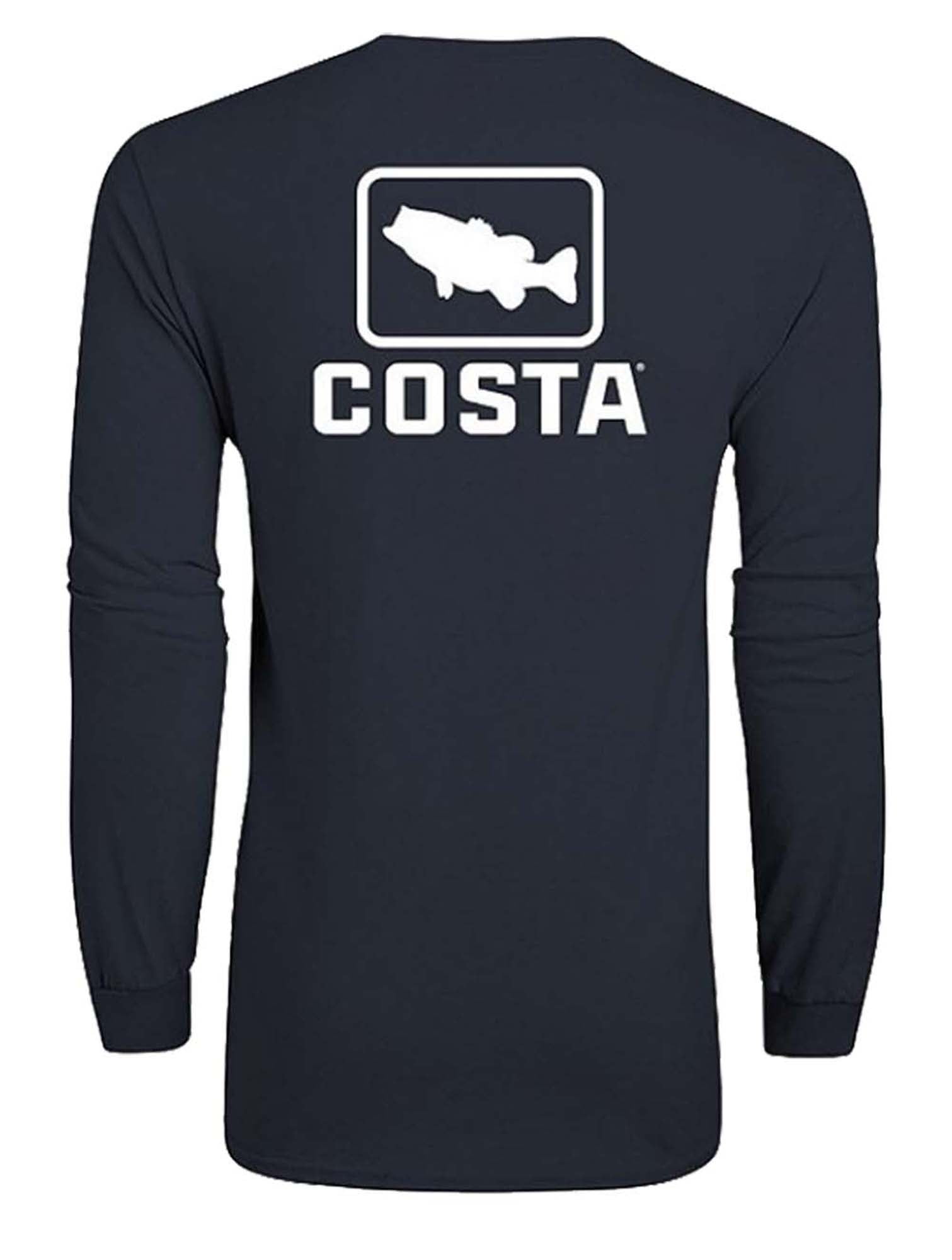 New Authentic Costa Del Mar  Big Bass Red Charcoal Short Sleeve T-Shirt  XL 