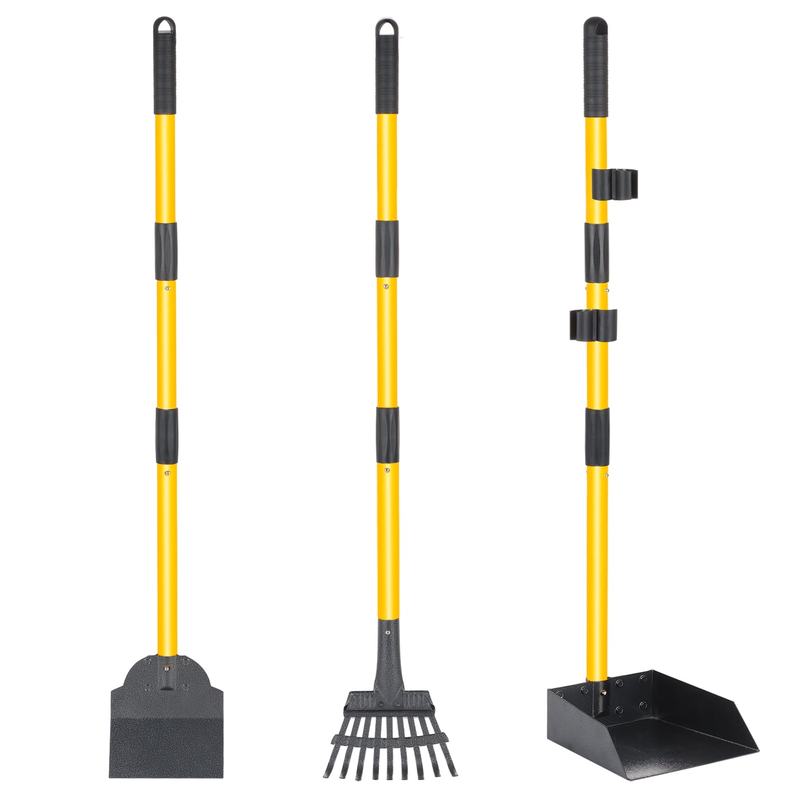 CJYMMFAN Dog Pooper Scooper, Upgraded Poop Tray and Rake Set,pooper