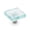Aqua Pearl, variant on Schaub And Company 34 Ice 1-1/2" Modern Designer Glass Square Glam Luxury Cabinet Knob