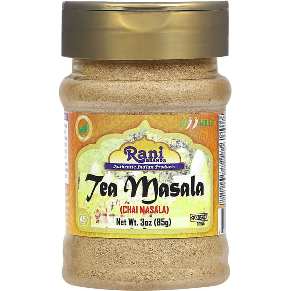 Rani Tea (Chai) Masala Indian Spice Blend 3oz (85g) PET Jar ~ All Natural | Vegan | Gluten Friendly | Salt & Sugar Free | NON-GMO | Kosher | No Colors | Indian Origin