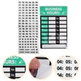 thumbnail image 3 of SHISUYAN 2Pcs Changeable Store Hours Sign Assorted Color Rectangle PVC 11.79X8.06X0.04in for Business Use, 3 of 9