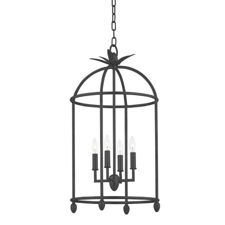 

4 Light Pendant-Black Iron Finish Bailey Street Home 154-Bel-4563646