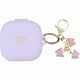 thumbnail image 1 of wonima44 Compatible with Beats Fit Pro 2021, Soft Silicone Case with Gold Heart Pattern for Beats Fit Pro Case with Cute Butterfly Keychain for Girls Women (Lavender Purple), 1 of 1