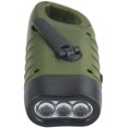 thumbnail image 3 of Solar Flashlight, Solar LED Torch & Hand Crank Rechargeable Flashlight Outdoor Activities Emergency Lamp - Green [Energy Class A+++], 3 of 4
