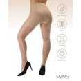 thumbnail image 6 of MeMoi Women's Crystal Sheer Control Top Pantyhose - Womens - Female, Medium, Bone, 6 of 12