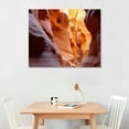 thumbnail image 2 of Jiayy Antelope Canyon Canvas Wall Art Grand in the Navajo Reservation near Page Arizona USA Painting Pictures Amazing Sandstone Formations at Sunset Poster Print Artwork Modern, 2 of 4