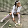 thumbnail image 6 of Naloa Flower Leaves Thigh High Socks Extra Long Stretchy Sock Women Over Knee High Opaque Stocking Daily Wear, 6 of 6