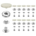 thumbnail image 1 of 20 Set Snap Fasteners, 17mm #831 Zinc Alloy Press Studs Buttons, Beige, 1 of 6