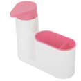 thumbnail image 1 of Esponja Set organizador Dispensador de jabón Bandeja de baño Organizador de fregadero de 2 compartimentos para fregaderos de cocina, 17,5 × 6 × 16,5 cm Adepaton LKX-0714-2, 1 of 8