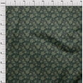 thumbnail image 4 of oneOone Georgette Viscose Forest Green Fabric Abstract Floral Sewing Craft Projects Fabric Prints By Yard 42 Inch Wide, 4 of 4