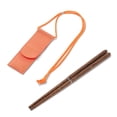 thumbnail image 3 of Palillos Picnic Picnic Villa de picnic Camping Camping Citopa Comedor Pocket Food Chop Palitos con bolsa de almacenamiento 1 par AweSitey OD003455-00, 3 of 7