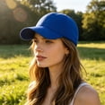 thumbnail image 3 of Classic Unisex Cotton Adjustable Low Crown Baseball Cap Original Low Profile Hat, Lightweight Breathable Cap for Men Women Daily Casual Wear, 3 of 3