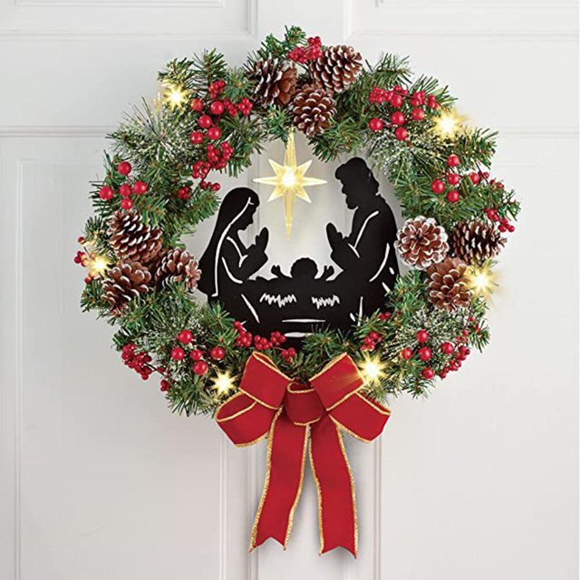 Guirnaldas navideñas Acrílico Durable Floral Guirnaldas navideñas para decoración interior al Puerta de de San Valentín perfecl Guirnalda floral