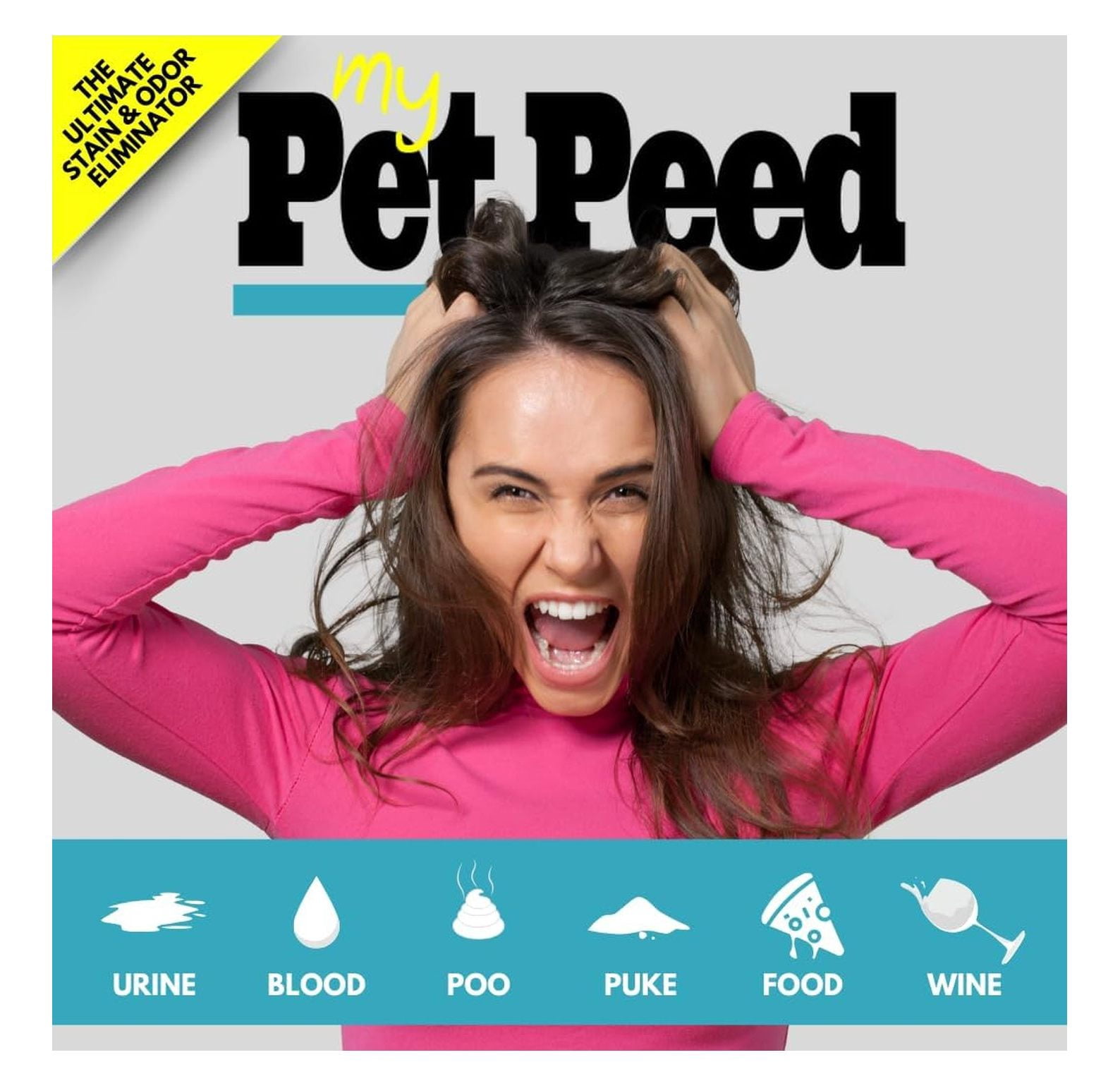 Pet Stain & Odor Remover Refill - 1 Gallon - Powerful Enzyme Cleaner for Dog & Cat Accidents, Safe for Pets & Plants - No Scrubbing