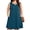 D1-Indigo Blue, variant on Women's Plus Size Casual A-Line Dress, Sleeveless Summer Beach Dress with Pockets, Mint Green 3X High Waist Flowy Shift Dress for Daily Wear