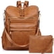 thumbnail image 1 of Dora & Liz Mochila para mujer Monedero Mochila de cuero Monedero para mujer Mochila de moda de viaje Bolsos de hombro de diseñador para mujer, 1 of 5