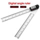 thumbnail image 3 of Regla De Ángulo Digital 2 En 1 0-20 Cm 360 Grados Transparente Con Pantalla Lcd 3 Botones De Operación Buscador De Ángulo De Transportador Digital Para Carpintería Construcción Diy sonducket TO004370-00, 3 of 7