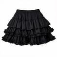 thumbnail image 4 of Wxolcjlv Women's Ruffle Tiered Mini Skort Elastic Waist Party Flared Skorts, 4 of 4