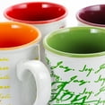 thumbnail image 2 of Gibson Inspirational Words 4 Piece 16 oz. Mugs in Assorted Colors, 2 of 4