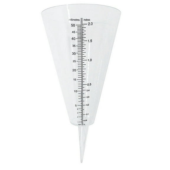 Cone Rain Gauge Measurement Ground Precipitation Garden Rainfall Measuring