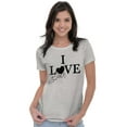 thumbnail image 4 of I Love Black Lives Racial Equality Womens Slim Fit Graphic Tee Brisco Brands X, 4 of 5