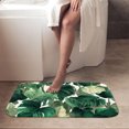 thumbnail image 4 of 1pc Tropical Plant Leaves Absorbent Non-Slip Bathroom Thickened Flannel Rug Decor,Soft,Quick Drying,Suitable For Indoor/outdoor Use,Bathrooms,Bedrooms,Kitchens,Terrace,Laundry Rooms,16"x24", 4 of 9